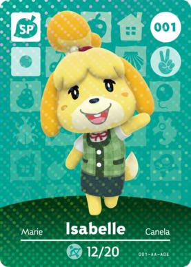 Isabelle amiibo Card