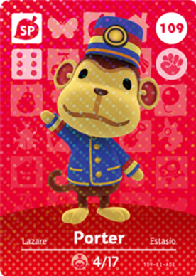 Porter amiibo Card