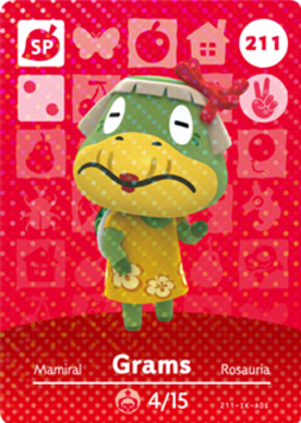 Grams amiibo Card