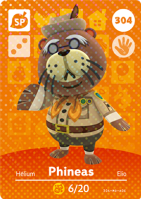 Phineas amiibo Card