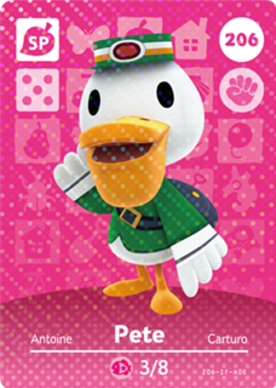 Pete amiibo Card