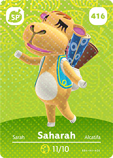 Saharah amiibo Card