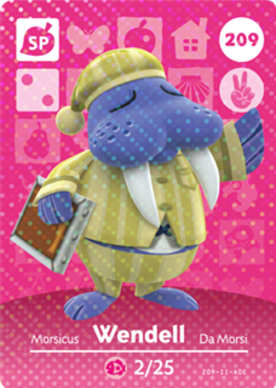 Wendell amiibo Card