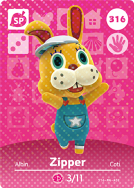 Zipper amiibo Card