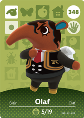 Olaf amiibo Card