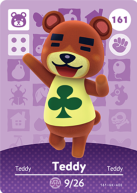 Teddy amiibo Card