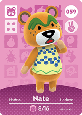 Nate amiibo Card