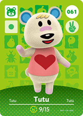 Tutu amiibo Card