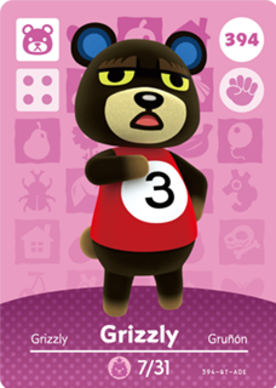 Grizzly amiibo Card