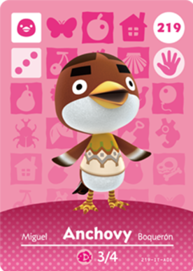 Anchovy amiibo Card