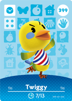 Twiggy amiibo Card