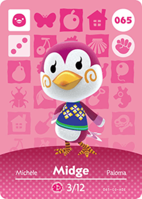 Midge amiibo Card