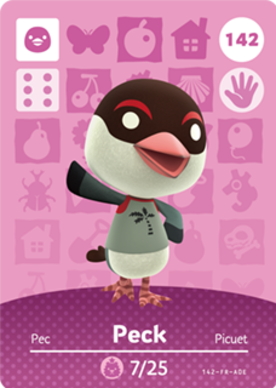 Peck amiibo Card