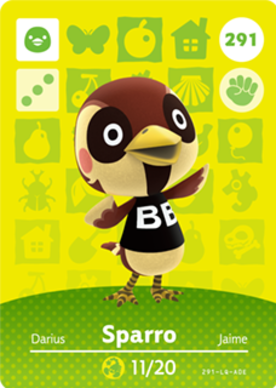 Sparro amiibo Card
