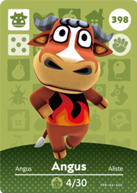 Angus amiibo Card