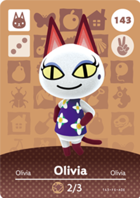 Olivia amiibo Card