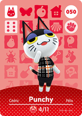 Punchy amiibo Card