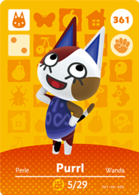Purrl amiibo Card