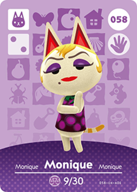 Monique amiibo Card