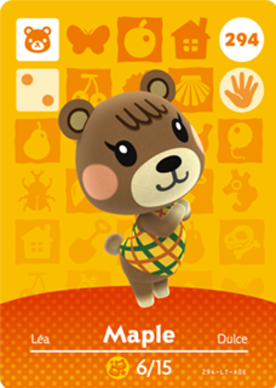 Maple amiibo Card