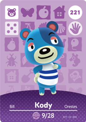 Kody amiibo Card