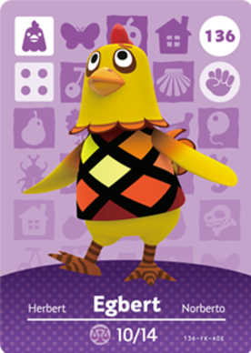 Egbert amiibo Card