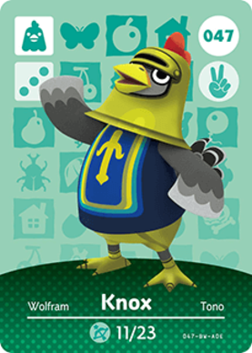 Knox amiibo Card