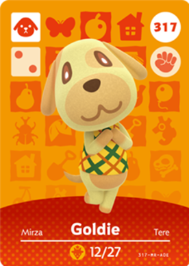 Goldie amiibo Card
