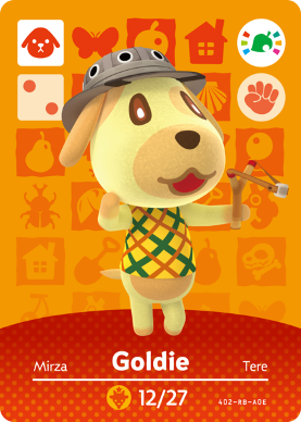 Goldie amiibo Card
