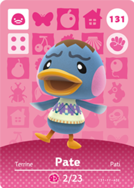 Pate amiibo Card