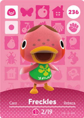 Freckles amiibo Card