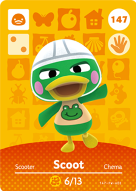 Scoot amiibo Card