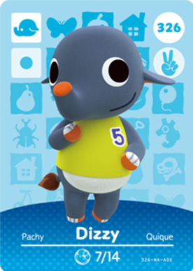 Dizzy amiibo Card