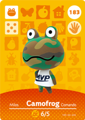 Camofrog amiibo Card