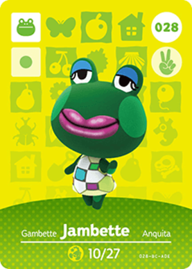 Jambette amiibo Card