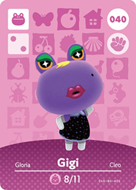Gigi amiibo Card