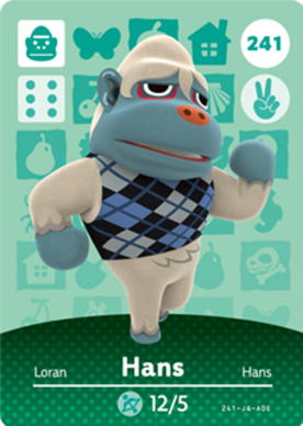 Hans amiibo Card