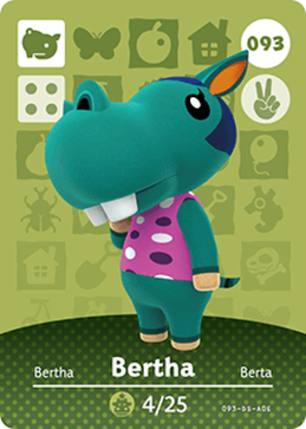 Bertha amiibo Card