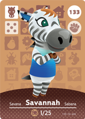 Savannah amiibo Card