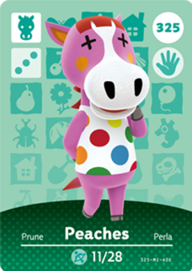 Peaches amiibo Card