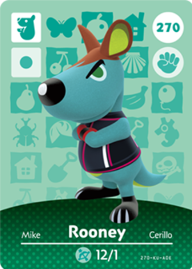 Rooney amiibo Card