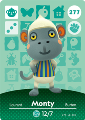 Monty amiibo Card