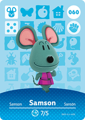 Samson amiibo Card