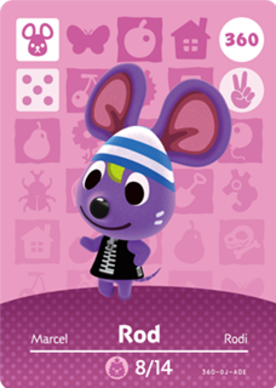 Rod amiibo Card