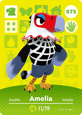 Amelia amiibo Card