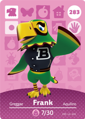 Frank amiibo Card