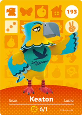 Keaton amiibo Card
