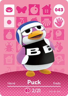 Puck amiibo Card