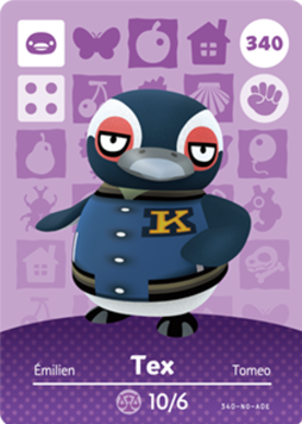 Tex amiibo Card