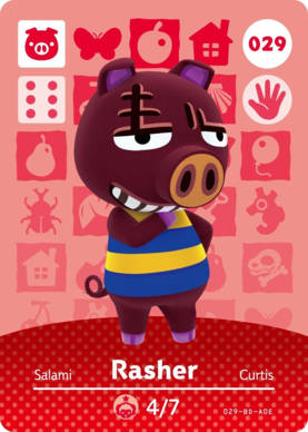 Rasher amiibo Card